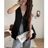 夏コーデを格上げ♪比翼デザイン麻調ペプラムジレベスト | Classical Elf | 詳細画像8