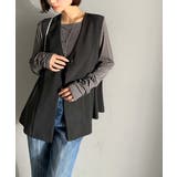 夏コーデを格上げ♪比翼デザイン麻調ペプラムジレベスト | Classical Elf | 詳細画像15