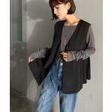 夏コーデを格上げ♪比翼デザイン麻調ペプラムジレベスト | Classical Elf | 詳細画像17