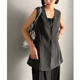 夏コーデを格上げ♪比翼デザイン麻調ペプラムジレベスト | Classical Elf | 詳細画像20