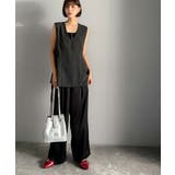 夏コーデを格上げ♪比翼デザイン麻調ペプラムジレベスト | Classical Elf | 詳細画像22