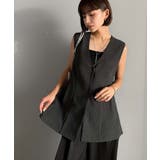 夏コーデを格上げ♪比翼デザイン麻調ペプラムジレベスト | Classical Elf | 詳細画像23