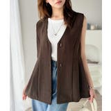 夏コーデを格上げ♪比翼デザイン麻調ペプラムジレベスト | Classical Elf | 詳細画像24