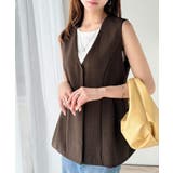 夏コーデを格上げ♪比翼デザイン麻調ペプラムジレベスト | Classical Elf | 詳細画像26