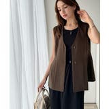 夏コーデを格上げ♪比翼デザイン麻調ペプラムジレベスト | Classical Elf | 詳細画像29