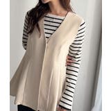 夏コーデを格上げ♪比翼デザイン麻調ペプラムジレベスト | Classical Elf | 詳細画像33