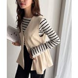 夏コーデを格上げ♪比翼デザイン麻調ペプラムジレベスト | Classical Elf | 詳細画像34