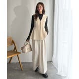 夏コーデを格上げ♪比翼デザイン麻調ペプラムジレベスト | Classical Elf | 詳細画像36