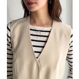 夏コーデを格上げ♪比翼デザイン麻調ペプラムジレベスト | Classical Elf | 詳細画像44