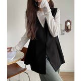 夏コーデを格上げ♪比翼デザイン麻調ペプラムジレベスト | Classical Elf | 詳細画像2