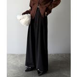 リラックス感ときちんと感を両立。上品見えするとろみ素材2タックスラックスパンツ | Classical Elf  | 詳細画像7 