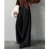 リラックス感ときちんと感を両立。上品見えするとろみ素材2タックスラックスパンツ | Classical Elf  | 詳細画像8 