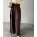 リラックス感ときちんと感を両立。上品見えするとろみ素材2タックスラックスパンツ | Classical Elf  | 詳細画像9 