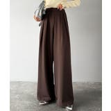 リラックス感ときちんと感を両立。上品見えするとろみ素材2タックスラックスパンツ | Classical Elf  | 詳細画像10 