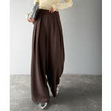 リラックス感ときちんと感を両立。上品見えするとろみ素材2タックスラックスパンツ | Classical Elf  | 詳細画像12 