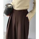 リラックス感ときちんと感を両立。上品見えするとろみ素材2タックスラックスパンツ | Classical Elf  | 詳細画像14 