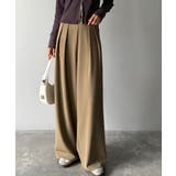 リラックス感ときちんと感を両立。上品見えするとろみ素材2タックスラックスパンツ | Classical Elf  | 詳細画像15 