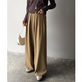 リラックス感ときちんと感を両立。上品見えするとろみ素材2タックスラックスパンツ | Classical Elf  | 詳細画像17 