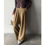 リラックス感ときちんと感を両立。上品見えするとろみ素材2タックスラックスパンツ | Classical Elf  | 詳細画像19 