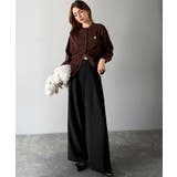 リラックス感ときちんと感を両立。上品見えするとろみ素材2タックスラックスパンツ | Classical Elf  | 詳細画像6 