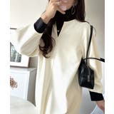 清楚にフェミニン、品よく抜け感。ランタンスリーブキーネックワンピース（ロング丈） | Classical Elf  | 詳細画像8 