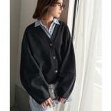 たっぽり袖×ゴールドボタンの欲張りカーデ。ランタンスリーブ金釦Vネックカーディガ… | Classical Elf  | 詳細画像16 