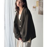 たっぽり袖×ゴールドボタンの欲張りカーデ。ランタンスリーブ金釦Vネックカーディガ… | Classical Elf  | 詳細画像33 