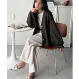 たっぽり袖×ゴールドボタンの欲張りカーデ。ランタンスリーブ金釦Vネックカーディガ… | Classical Elf  | 詳細画像34 