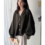 たっぽり袖×ゴールドボタンの欲張りカーデ。ランタンスリーブ金釦Vネックカーディガ… | Classical Elf  | 詳細画像35 