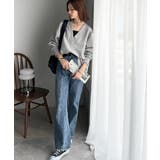 「大人の余裕感」をまとえる！Vネックダンボールカットソー（長袖） | Classical Elf  | 詳細画像10 