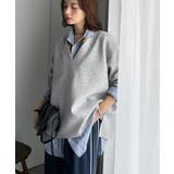 「大人の余裕感」をまとえる！Vネックダンボールカットソー（長袖） | Classical Elf  | 詳細画像11 