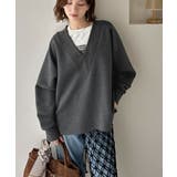 「大人の余裕感」をまとえる！Vネックダンボールカットソー（長袖） | Classical Elf  | 詳細画像17 