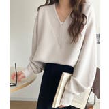 「大人の余裕感」をまとえる！Vネックダンボールカットソー（長袖） | Classical Elf  | 詳細画像26 