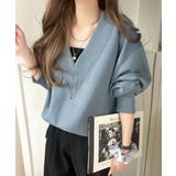 「大人の余裕感」をまとえる！Vネックダンボールカットソー（長袖） | Classical Elf  | 詳細画像34 