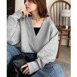 「大人の余裕感」をまとえる！Vネックダンボールカットソー（長袖） | Classical Elf  | 詳細画像1 