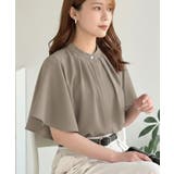 軽やかに揺れるフレアスリーブと、ミニマルな仕立てで上品に決まる♪衿タック袖フリル… | Classical Elf  | 詳細画像22 