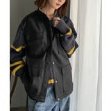 羽織るだけで、モードな存在感。BIGポケットレザー風加工スエードルーズベスト | Classical Elf  | 詳細画像10 