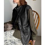 羽織るだけで、モードな存在感。BIGポケットレザー風加工スエードルーズベスト | Classical Elf  | 詳細画像15 