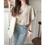 一枚で“きれい可愛い”が完成!レースジャガードフリルスリーブTシャツ | Classical Elf | 詳細画像20