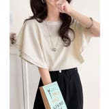 一枚で“きれい可愛い”が完成!レースジャガードフリルスリーブTシャツ | Classical Elf | 詳細画像5