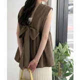 バックリボンで華やぐ１枚。ウエスト切り替えで自然にスタイルアップ♪ バックリボン… | Classical Elf  | 詳細画像18 