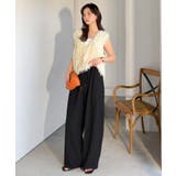 透かし編みでラクチンに映える♪ジャガードレースギャザーコクーンパンツ | Classical Elf  | 詳細画像15 