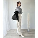 きゅっと絞って可愛さ◎フェイクレザービッグトートバッグ | Classical Elf  | 詳細画像8 