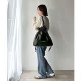 きゅっと絞って可愛さ◎フェイクレザービッグトートバッグ | Classical Elf  | 詳細画像9 