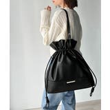 きゅっと絞って可愛さ◎フェイクレザービッグトートバッグ | Classical Elf  | 詳細画像10 