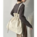 きゅっと絞って可愛さ◎フェイクレザービッグトートバッグ | Classical Elf  | 詳細画像1 