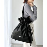 きゅっと絞って可愛さ◎フェイクレザービッグトートバッグ | Classical Elf  | 詳細画像5 