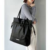 きゅっと絞って可愛さ◎フェイクレザービッグトートバッグ | Classical Elf  | 詳細画像6 