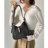 大人の余裕を魅せる。スウェードライクメタルパーツワンハンドルバッグ | Classical Elf  | 詳細画像10 