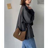 大人の余裕を魅せる。スウェードライクメタルパーツワンハンドルバッグ | Classical Elf  | 詳細画像24 